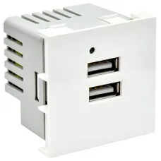Розетка USB A+A 4,2А PRIMER РКЮ-23-40-П белый IEK PR-KK40D-RU-0-2-AA-K01). Розетка USB. IEK