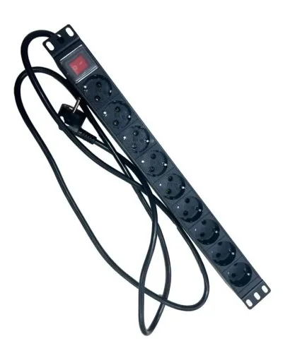 NTSS-PDU-DA2036 гор.размещ. 9xSchuko базовые 16A Schuko 2м. Блок розеток 19. NTSS в Красноярске