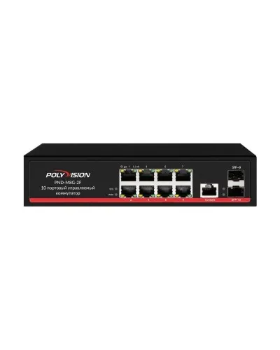 PND-M8GP-2F(150). Коммутатор управляемый оптический 10 портовый. Polyvision в Красноярске