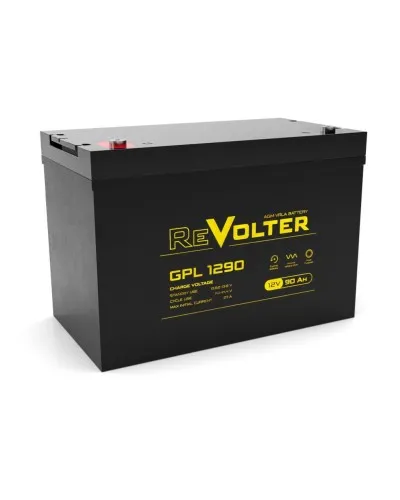 Revolter GPL 1290. Аккумулятор автомобильный герметичный свинцово-кислотный. Revolter в Красноярске