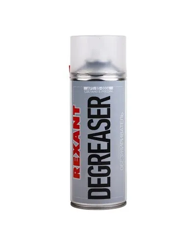 Очиститель обезжириватель DEGREASER, REXANT, 400 мл, аэрозоль (85-0006): Баллон с очистителем в Красноярске