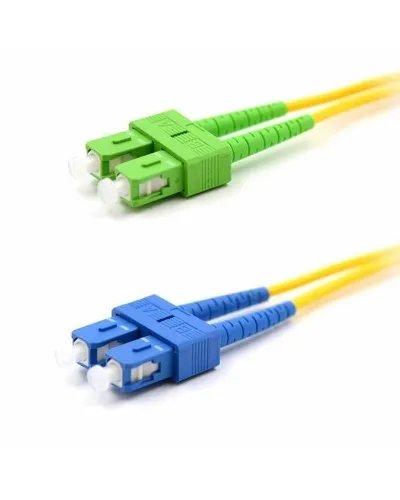Патч-корд оптический переходной (SM), 9/125 (OS2), SC/APC-SC/UPC, (Duplex), PVC, 2м REXANT (50-2059): Патч-корд оптический в Красноярске
