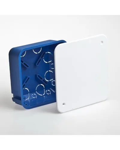 Коробка TYCO 100х100х45 (10160). Коробка ответвительная с крышкой для скрытого монтажа. RuVinil в Красноярске