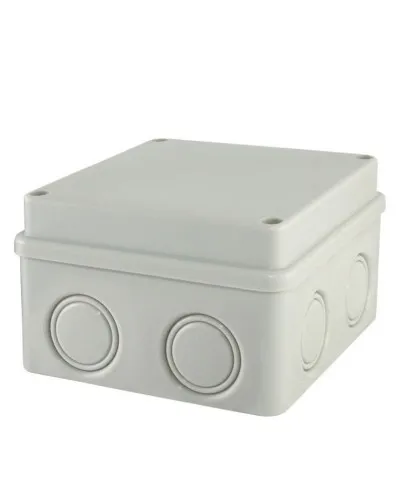 Коробка ОП 110х110х70мм, крышка на винтах, IP55, 8вх., без гермовводов (SQ1401-0814). Распаячная коробка. TDM ЕLECTRIC в Красноярске