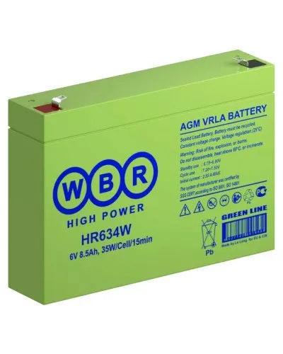 WBR HR634W. Аккумулятор герметичный свинцово-кислотный. WBR в Красноярске