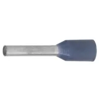 Наконечник-гильза НШВИ 0.75-12, серый (100 шт) (IF0.75-12GR). Наконечник-гильза с изолированным фланцем. ДКС