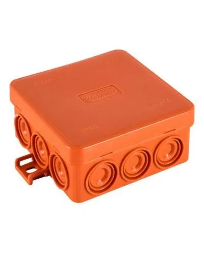 Коробка JBL085 85х85х38, 12 вых., 2P (0,15...2,5мм²) (43055HF): Коробка монтажная, огнестойкая, без галогена в Красноярске