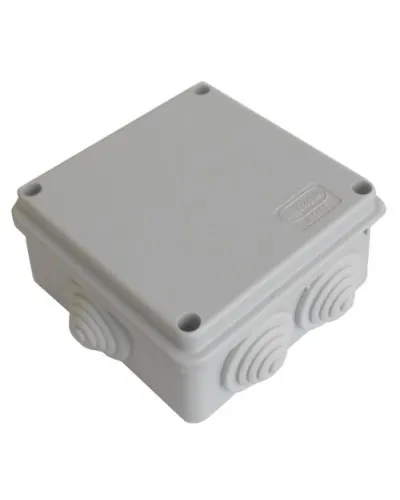 Коробка JBS100 100х100х55, 6 вых., 6P (1,5…4мм²) серая (43117HF-GR). Коробка монтажная, огнестойкая, без галогена. Экопласт в Красноярске