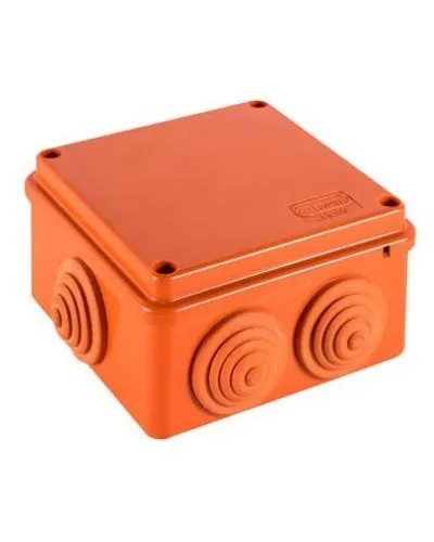 Коробка JBS100 100х100х55, 6 вых., 4P (1,5-10мм²) (43347HF): Коробка монтажная, огнестойкая, без галогена в Красноярске