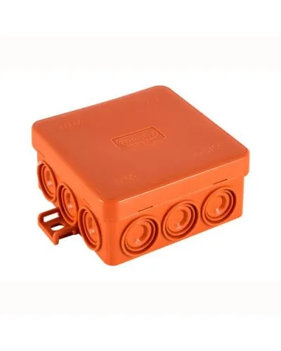 Коробка JBL085 85х85х38, 12 вых., 4P (0,15-4мм²) (43555HF): Коробка монтажная, огнестойкая, без галогена в Красноярске