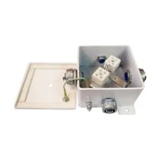 КМ-О (2к*10,0)-IP66-120х120, четыре ввода: Коробка монтажная огнестойкая