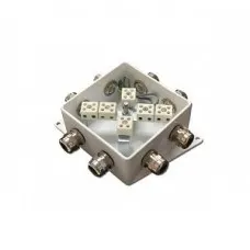 КМ-О (12к*10,0)-IP66-120х120, пять вводов: Коробка монтажная огнестойкая