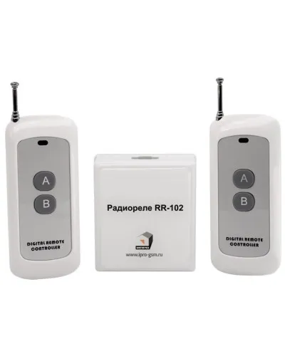 RR-102 + 2 пульта, 250-950 метров, питание 12В. Комплект радиореле. ИПРо в Красноярске