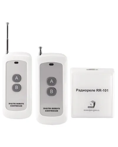 RR-101 + 2 пульта, 250-950 метров, двойное питание 12В и 220В. Комплект радиореле. ИПРо в Красноярске