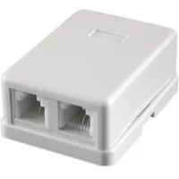 RJ-11-2 розетки, 2 выхода (6Р4С): Розетка