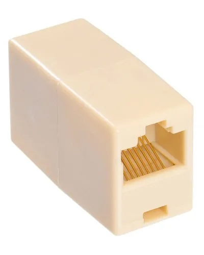 RJ-45 (розетка)-RJ-45 (розетка) (бежевый): Разъем распределительный в Красноярске