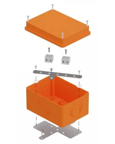 Коробка огнестойкая 150х110х90 E15-E120 для о/п (40-0351-FR1.5-4). Коробка огнестойкая для открытой установки. Промрукав в Красноярске