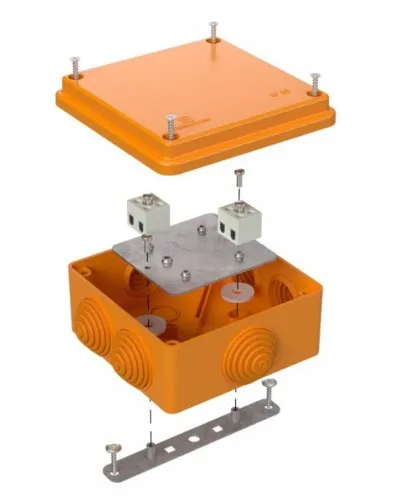 Коробка огнестойкая 100х100х50 (40-0300-FR2.5-4). Коробка огнестойкая для открытой установки. Промрукав в Красноярске