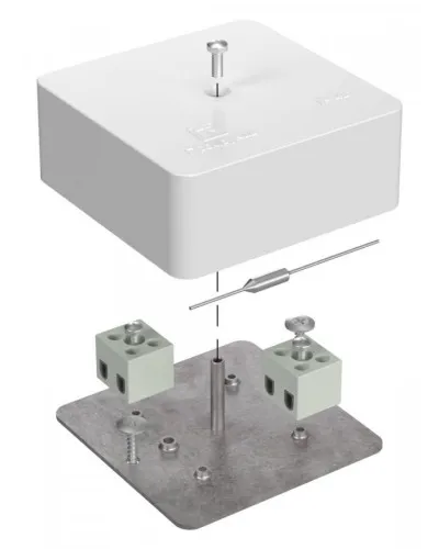 Коробка огнестойкая 75х75х30 (40-0450-FR2.5-4-П). Коробка огнестойкая для открытой установки. Промрукав в Красноярске