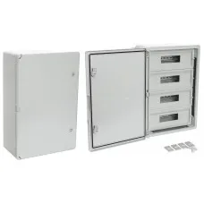 ЩРН-60 IP65 Корпус пластиковый распределительный серая дверь 600х400х200 (PR08.26501). Корпус пластиковый. Промрукав