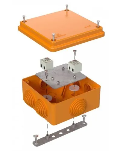 Коробка огнестойкая 100х100х50 (40-0300-FR1.5-4). Коробка огнестойкая для открытой установки. Промрукав в Красноярске